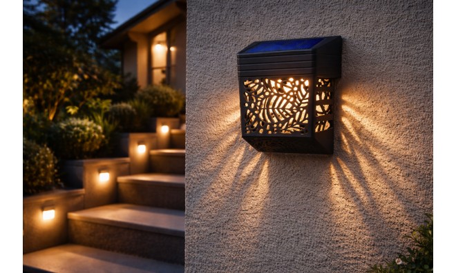 5 db Napelemes Lépcső- és Falilámpa