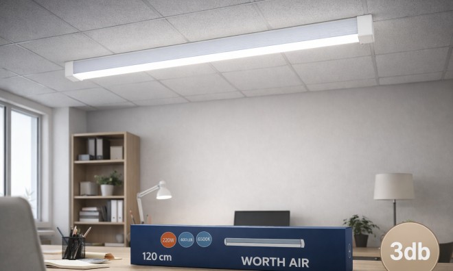 3x216w Worth Air 120cm LED Lámpa