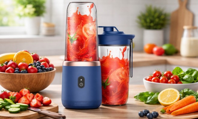 Hordozható mini turmixgép