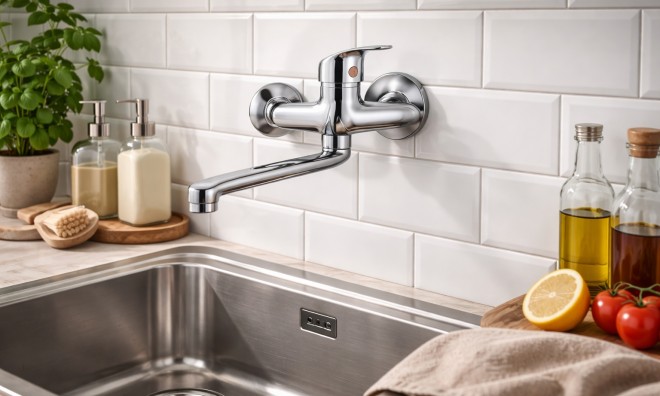 Egykaros fali csaptelep