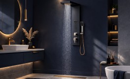 Modern falra szerelhető zuhanypanel