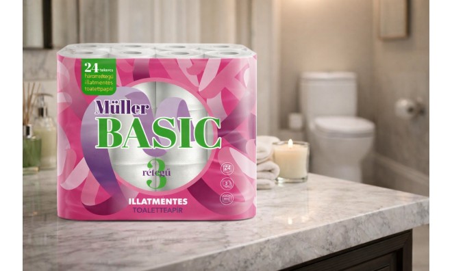 MÜLLER Basic 6x24 tekercs WC papír