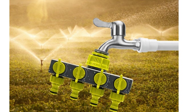 4 utas kerti tömlőelosztó