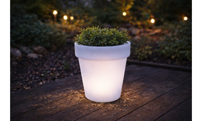 Napelemes Világító Virágcserép