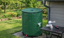 200L esővízgyűjtő tartály csapokkal