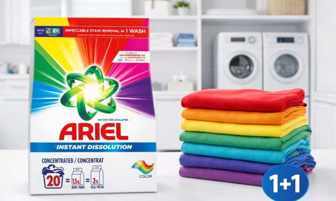 1+1 Ariel koncentrált mosópor