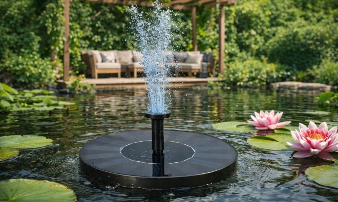 Napelemes szökőkút