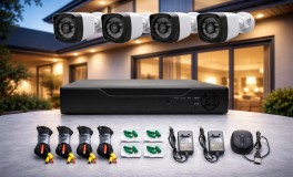 4 kamerás AHD megfigyelő rendszer