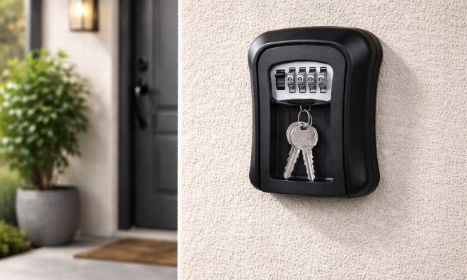 Számzáras fali kulcstartó lakat