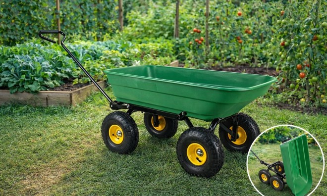 Masszív kerti kocsi