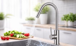 Rozsdamentes acél hatású csaptelep