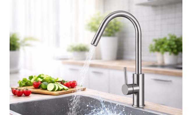 Rozsdamentes acél hatású csaptelep