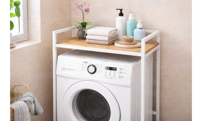 Fürdőszobai polc mosógép fölé