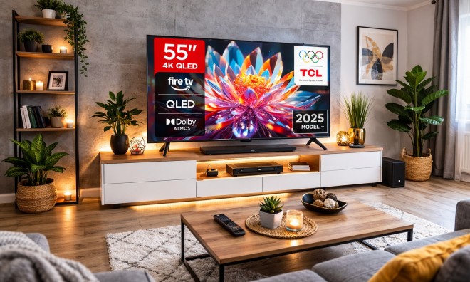 TCL 55'' QLED 4K Smart Tv