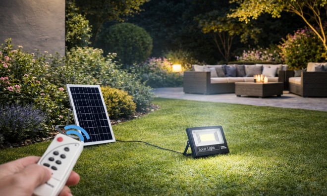 1+1 300W Napelemes LED Reflektor