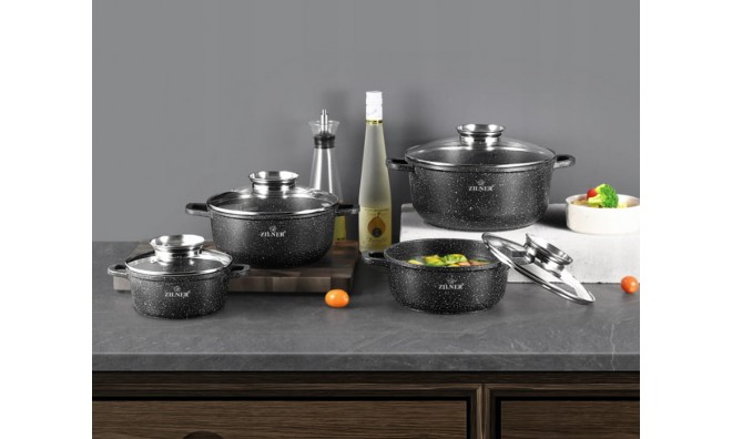 ZILNER 8 Db-os Márvány Edénykészlet