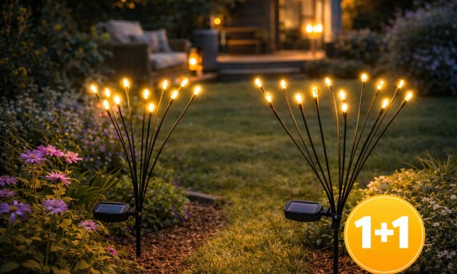 1+1 Kültéri napelemes világító fa