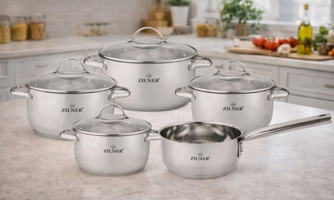 Rozsdamentes acél edénykészlet