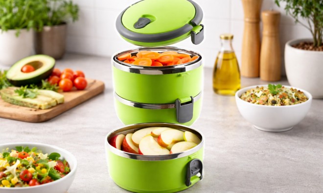 3 részes termosz ételhordó