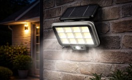 144 LED-es napelemes LED reflektor