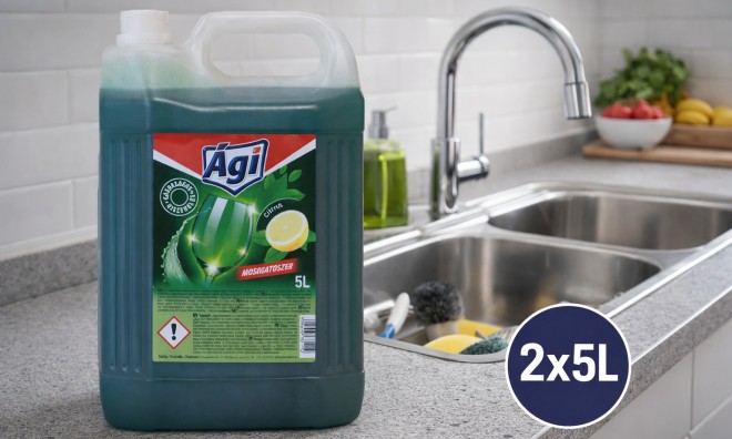 Ági 2 x 5 l citromos mosogatószer