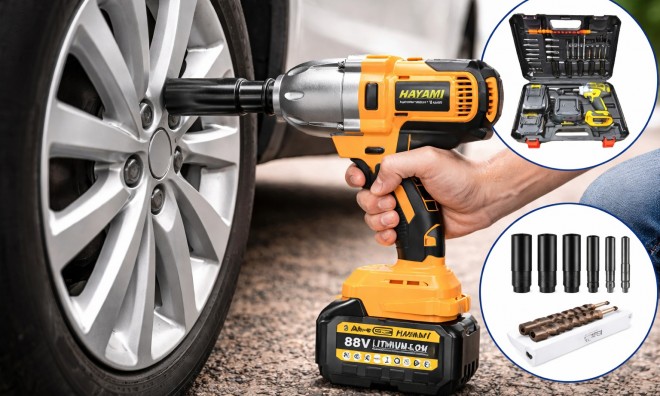 HAYAMI ütve csavarozó 2 akkus 88V