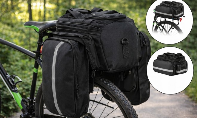 Kétoldalas kerékpártáska 30 L