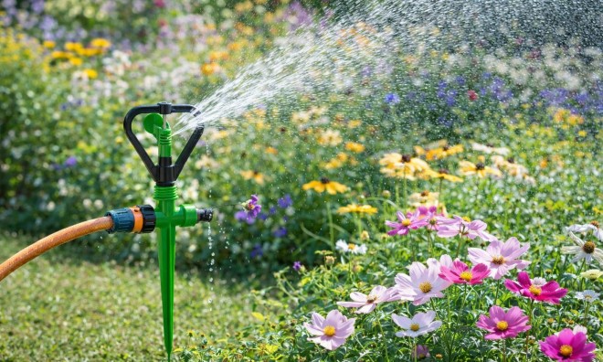 Leszúrható billegő permetező fej