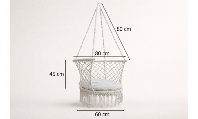 Gólyafészek kerti hinta háttámlával 2