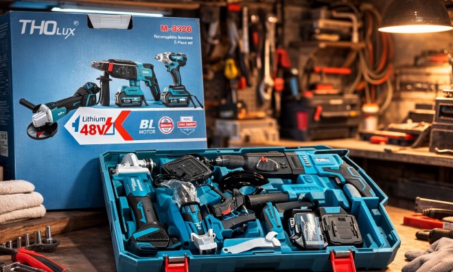 ThoLux Akkus fúrógépszett