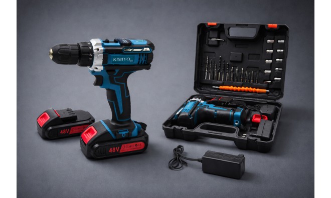 Kimiyo 48V akkus fúrógép 28 részes 