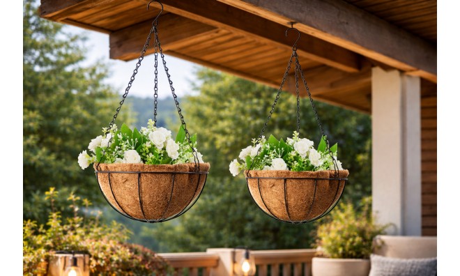 2 db Kinzo Függő Kókuszrost kaspó