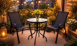 Kültéri erkély bútorszett