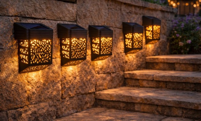 5db DecoStep Mintás Kültéri lámpa