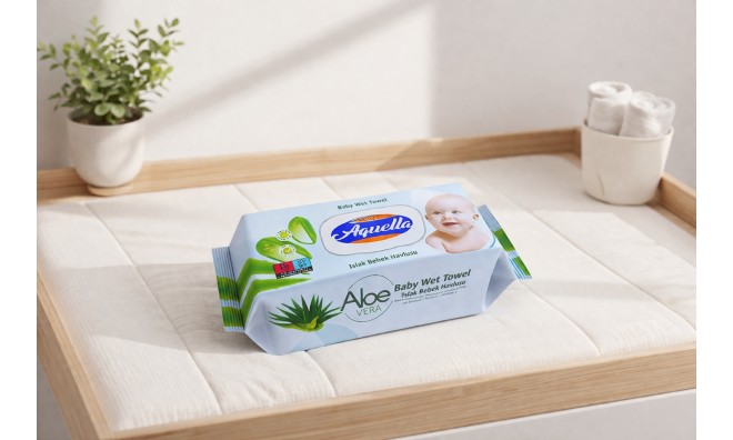 6 db Aquella Baba Nedves Törlőkendő