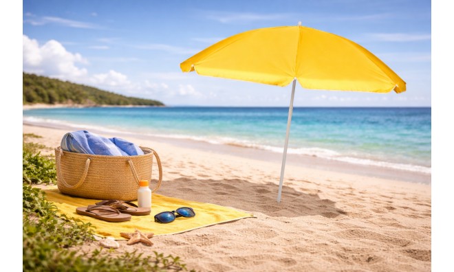 Sárga Strand napernyő