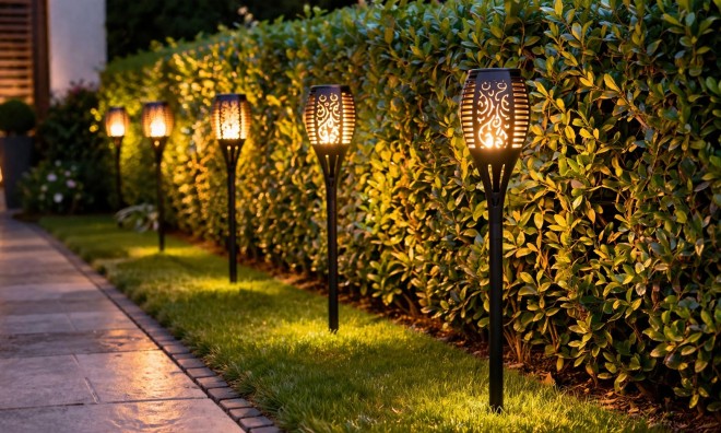 5db Napelemes Fáklya