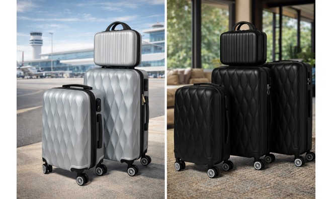 Prémium 4 részes bőrönd