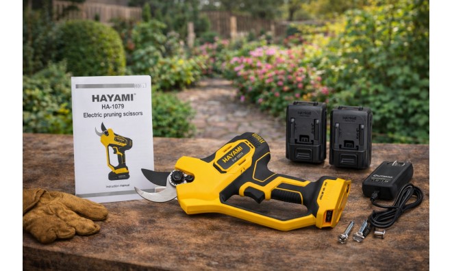 HAYAMI Akkumulátoros Metszőolló