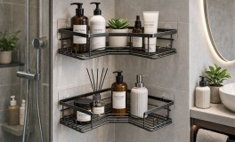 2 db-os fürdőszobai sarokpolc