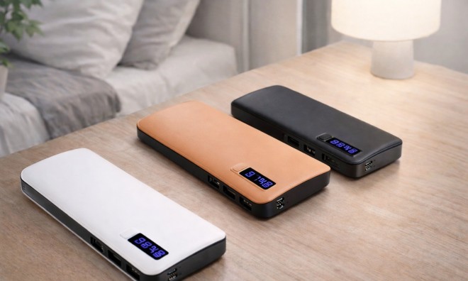 1+1 Bőrhatású POWERBANK 20000 mAh
