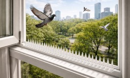 Műanyag madárriasztó tüskék