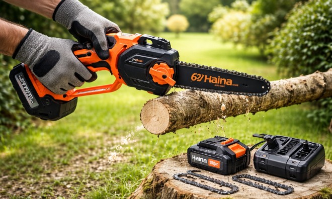 Haina akkumulátoros láncfűrész 62V
