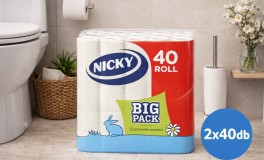 2x40 db Nicky Big Pack Toalettpapír