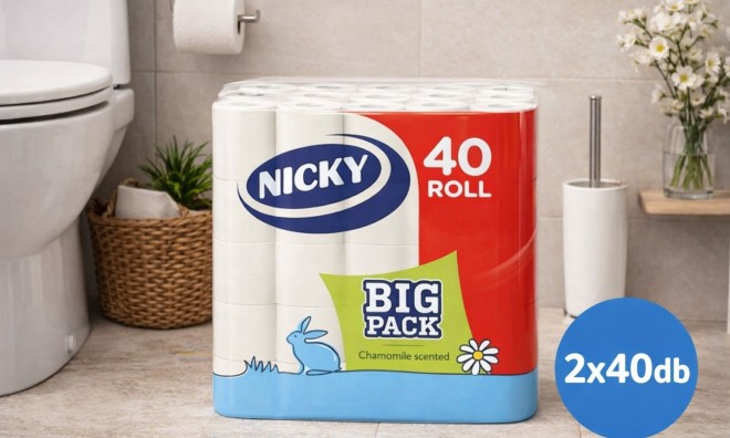 2x40 db Nicky Big Pack Toalettpapír