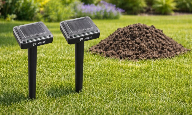 2 db-os napelemes vakondriasztó