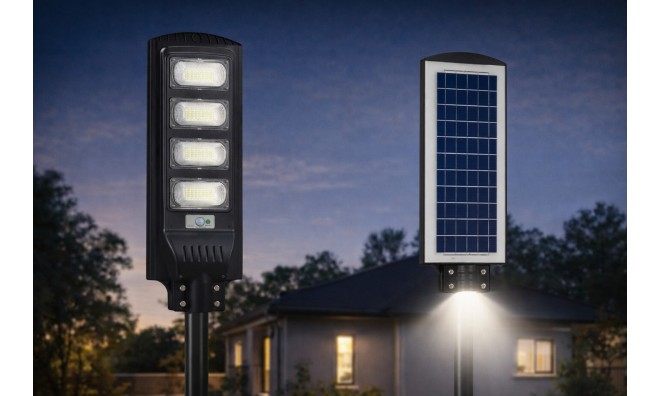 LED Napelemes utcai lámpa