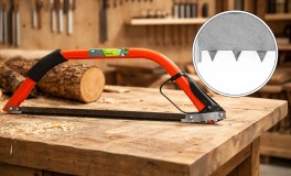 Kerti fűrész gallyazó kézvédővel