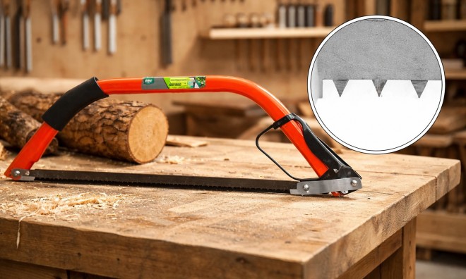 Kerti fűrész gallyazó kézvédővel