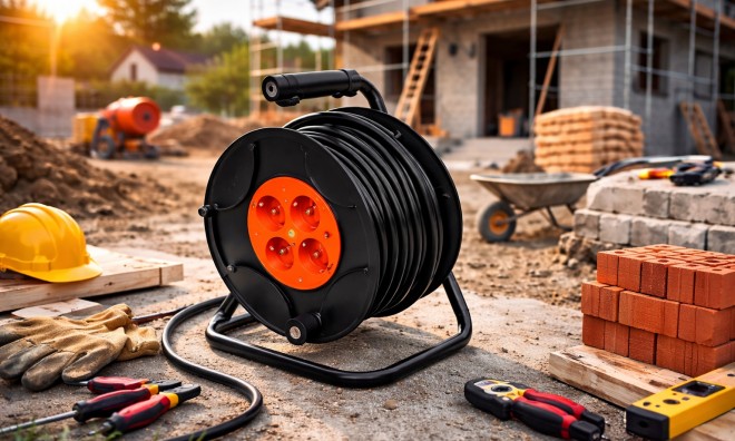 50 m kerti hosszabbító kábeldob